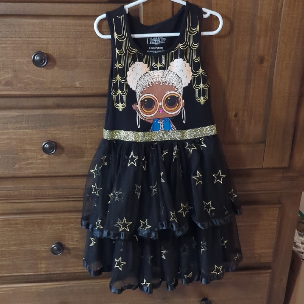 L.O.L. Surprise! Black and Gold Starry Dance Costume